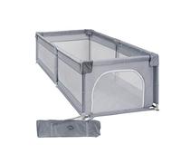 MS BabyWorld - Box Bambini XL NYLON - 180x120 cm | Recinto per neonati pieghevole | Area giochi sicura con porticine e finestre a rete | Con ventose | Montaggio Facile (180 x 120 cm)