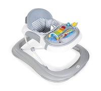 MS BabyWorld - Girello BASIC PLUS - Girello per Bambini con Vassoio Interattivo di Giochi con Suoni | Base Antiribaltamento | Tacatà con Ruote in Silicone e 3 Posizioni di Altezza