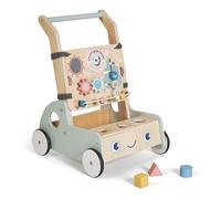MS Montessori MONTI Walker in Legno Passeggino Passeggino Passeggino con Giocattoli Attività Primi Passi Passi Passeggino Bambino +12 Mesi