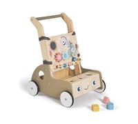 MS BabyWorld - Montessori MONTI - Primi Passi in Legno per Bambini | Carrello Primi Passi con Giochi e Attività | Per Imparare a Camminare | Da +12 Mesi