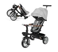 MS BabyWorld PEDALIN - Triciclo evolutivo per bambini pieghevole, 1-5 anni, con sedile reclinabile e reversibile - accompagna la crescita del bambino, freno e cintura di sicurezza a 5 punti e barra di