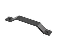 MS Beschläge Maniglia per mobili da 160 mm, distanza tra i fori per cassetti, maniglia vintage da cucina, zamak, maniglia per porta, cassettiera (nero opaco)