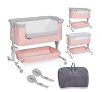 ms Co-sleeping Lettino Comfy - Lettino Co-sleeping Multi-altezza regolabile, reclinabile - Materasso incluso e include zanzariera di serie