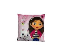 ms móvil shop Gabby's Dollhouse - Cuscino decorativo per bambini, 38 x 38 cm, morbido 100% poliestere, velluto con licenza - accessorio per la cameretta dei bambini e regalo per bambini