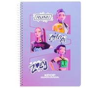 ms móvil shop Kpop - Taccuino A5 a spirale per appunti e schizzi, formato A5, portatile, cancelleria creativa con illustrazioni vibranti (viola)