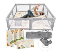 Box Recinto Innovaciones MS Parco Giochi XXL + Tappeto da Gioco 180 x 200 cm Giraffa Auto