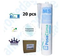 MS POWERFLEX 25 CRISTALLINO 290ML 20 PZ Sigillante adesivo per serramenti