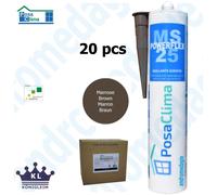 MS POWERFLEX 25 MARRONE 290ML 20 PZ Sigillante adesivo per montaggio serramenti