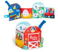 Ms. Rachel Official Sensory Learning Farm, Foldable Soft Baby Book with Plush Co