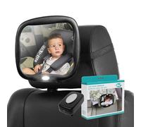 Ms - Specchietto retrovisore per auto con luce - Telecomando e rotazione a 360° con confezione regalo - Installazione universale