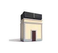 MS Torre Idrica Ferroviaria Stile Italiano FS scala N