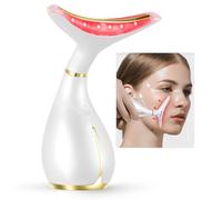Ms.W Massaggiatore Viso e Collo Antirughe, 45℃ Calore Massaggiatori Viso Anti Invecchiamento Per La Cura Della Pelle Dispositivo di Bellezza, Massaggio Facciale Rassodamento Della Pelle, 3 Modalità