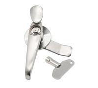 MS308-3 Serratura a chiave for armadietto di distribuzione in acciaio inossidabile 304, 22 mm, maniglia esterna, 1 pezzo(4 angle lock core)