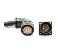 MS3108B 22-23S MS5015 Series Connector 8P US Military Standard Angle MR-PWCNS1 for J2S Servo Motor22-23(Plug and Socket)