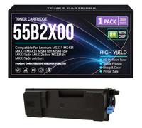 MS331 MS431 MX331 MX431 Cartucce toner 55B2000 55B2H00 55B2X00 Toner per Lexmark MS431dn MS431dw MX431adn MX432adwe MS331dn MX331adn Stampanti con chip 20.000 pagine