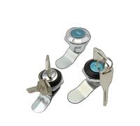 MS407 - Serratura rotonda per porta dell'armadio, in bianco e nero, con linguetta girevole, controllo cilindrico, scatola di distribuzione, ottica, 1 pezzo (MS407c Black)