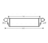 MS4379 AVA QUALITY COOLING Intercooler per MERCEDES-BENZ