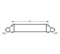MS4410 AVA QUALITY COOLING Intercooler per MERCEDES-BENZ