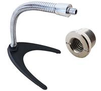 MS60 Treppiedi da tavolo microfono KEEPDRUM metallo collo di cigno cromato + Rid