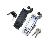 MS606 serratura piatta tipo push bounce lock attrezzature box armadio serratura porta serratura 1 pezzo (nero con blocco)