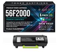 MS621dn MS622de Cartucce toner 56F2000 per Lexmark MS321dn MS421dn | MS421dnMS421dw MS521dn MX521ade MX622ade MX321adw MX321adn MX421ade Stampanti con chip 6000 pagine,56F2000-1PC