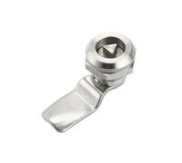 MS705 Stainless Steel Flat Triangle Garbage Bin Distribution Box Cylindrical 304 Lock 1Pcs(Four angle with mark)