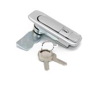 MS738 Serratura elettrica a pulsante - Tirare for aprire la serratura della porta dell'armadio for idranti e scatole elettriche - 1 pezzo(Matt,With keys)