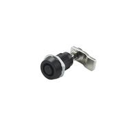MS816-3S - Serratura telescopica a linguetta, porta elettrica, armadietto, scatola di distribuzione, serratura per porta, piccolo tipo di compressione, 1 pezzo (Dot type with key)