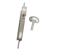 MS830 - Lucchetto a biella, in acciaio inox, per armadio elettrico, per cassetta degli attrezzi, 1 pezzo (MS830-2 - Stainless)
