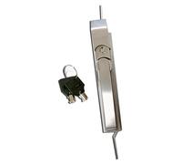MS830 - Lucchetto a biella, in acciaio inox, per armadio elettrico, per cassetta degli attrezzi, 1 pezzo (MS830-1 - Stainless)