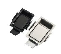 MS866-5 - Serratura per armadio con maniglia piatta, in acciaio inox 304, confezione da 1 (Silver)