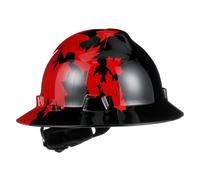 MSA 10082235 Casco di sicurezza a visiera intera Freedom Series V-Gard con sistema di sospensione a cricchetto Fas-Trac III | Calotta in polietil