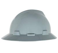 MSa Safety 10058319 V- Gard Slotted full-brim cappello, 1-touch Suspension, navy grigio