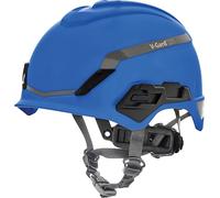 MSA V-Gard H1 Novent Casco da costruzione - non ventilato per cantieri e elettricisti - Casco conforme alla norma DIN EN 397 per lavoro, blu