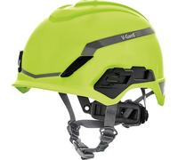 MSA V-Gard H1 Novent - Casco protettivo non ventilato per cantieri e elettricisti, conforme alla norma DIN EN 397 per lavoro, neon