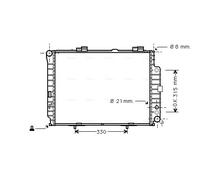 MSA2228 AVA QUALITY COOLING Radiatore, Raffreddamento motore per MERCEDES-BENZ