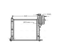 MSA2264 AVA QUALITY COOLING Radiatore, Raffreddamento motore per MERCEDES-BENZ