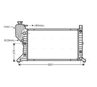 MSA2300 AVA QUALITY COOLING Radiatore, Raffreddamento motore per MERCEDES-BENZ