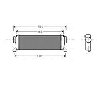 MSA4261 AVA QUALITY COOLING Intercooler per MERCEDES-BENZ