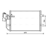 MSA5289D AVA QUALITY COOLING Condensatore, Climatizzatore per MERCEDES-BENZ