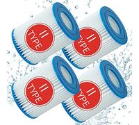 Mscomft 2/4 Filtro Piscina for bestway Tipo 2,filtri Piscina Tipo 2,Cartuccia Filtro 58094,cartucce filtranti per Piscina di Tipo II, per Filtro Swimming Pool 530/800 Gal/h. (4PCS)