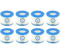 Mscomft Cartuccia Filtro di Ricambio VI per Piscina, filtri di Ricambio, Filtro for Bestway Flowclear Pool for Bestway VI, for Miami, for Vegas, for Monaco,Taglia 6-58323 (8 Pezzi)