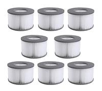 Mscomft Filtro di Ricambio per, Filtro di Ricambio per Vasca idromassaggio, per sottomarini Caldi e Spa, per Piscine gonfiabili, Modello dal 2020 (8 Pezzi)