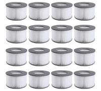 Mscomft Filtro di ricambio per Whirlpool MSPA, cartuccia del filtro per vasca idromassaggio, piscine calde e spa, piscine gonfiabili, filtro per acqua per modelli dal 2020 (16 pezzi)