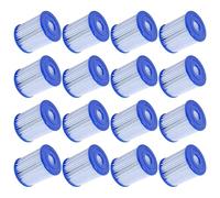 Mscomft per Bestway 58093 Filtro a Cartuccia I per Pompe da 1.249 L/H,Cartucce Filtranti per Piscina Taglia 1 per Bestway, Cartuccia Filtro per Piscina Spa Tipo I (16 PCS)