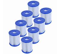 Mscomft per Bestway 58093 Filtro a Cartuccia I per Pompe da 1.249 L/H,Cartucce Filtranti per Piscina Taglia 1 per Bestway, Cartuccia Filtro per Piscina Spa Tipo I (8 PCS)