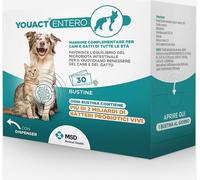 MSD ANIMAL HEALTH Youact Entero Mangime Complementare per Cani e Gatti 30 BUSTINE