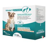 MSD YouAct Entero Equilibrio del microbiota Stick per cani e gatti 2 gr 30 Bustine - Integratori per cani - 1° ORDINE? scegli lo sconto BZR5 / BZR20 + 200 punti fedeltà