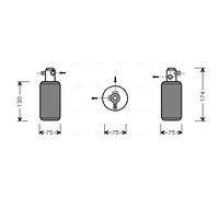 MSD291 AVA QUALITY COOLING Essiccatore, Climatizzatore per MERCEDES-BENZ