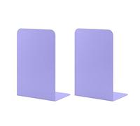 MSDADA -Fermalibri, Fermalibri in Metallo,Ufficio in Reggilibri,Fermalibri da Mensole, per Casa, Biblioteca, Scuola, Studenti Regalo, 1 Paia (Viola)